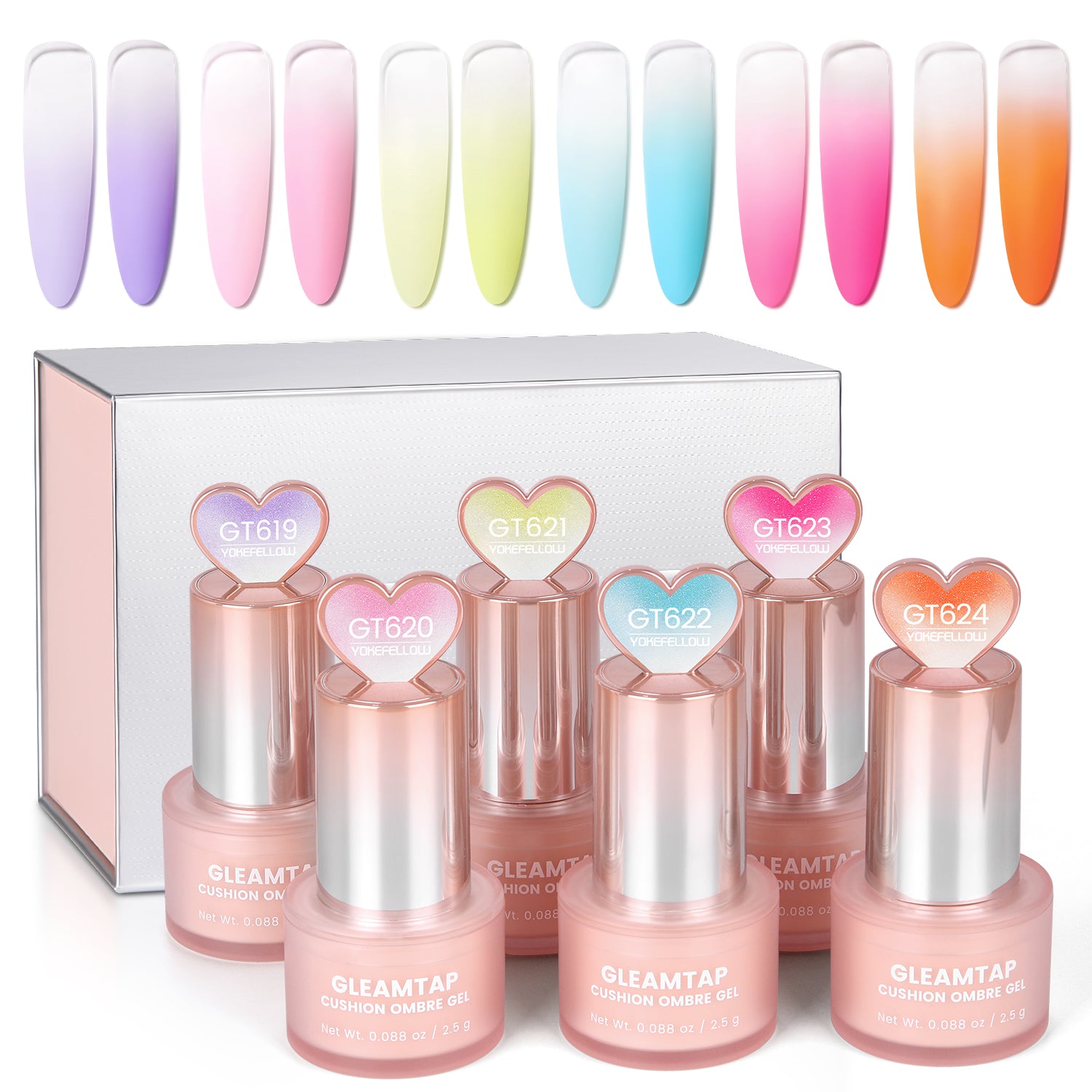 GleamTap Cushion Ombre Painting Gel Kits-GTKIT-OB1