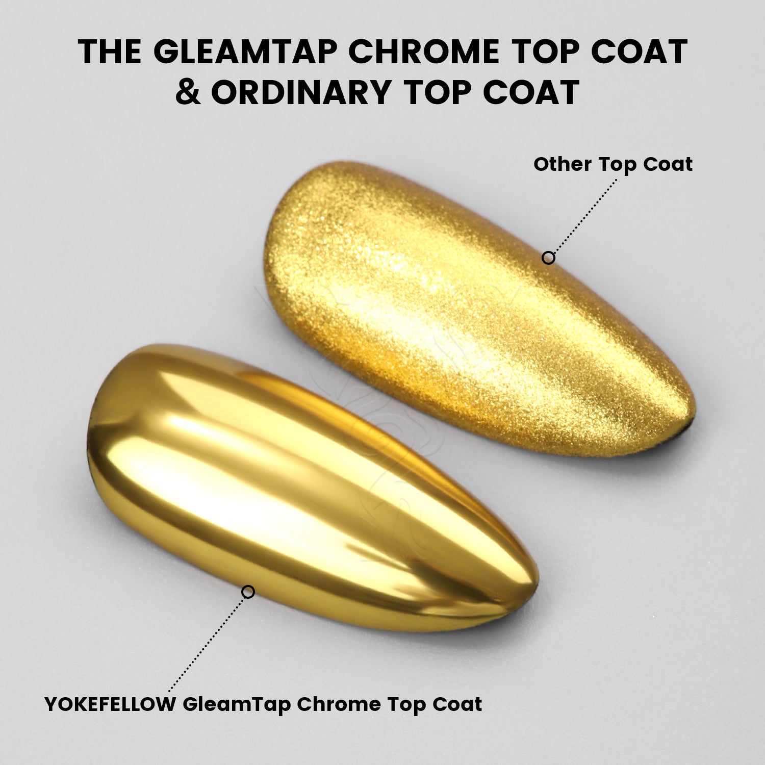 GleamTap Top Coat for Chrome Powder-5PCS Pack