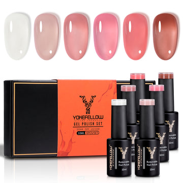 Jelly Series-6 Colors Gel Polish Set - YokefellowBeauty