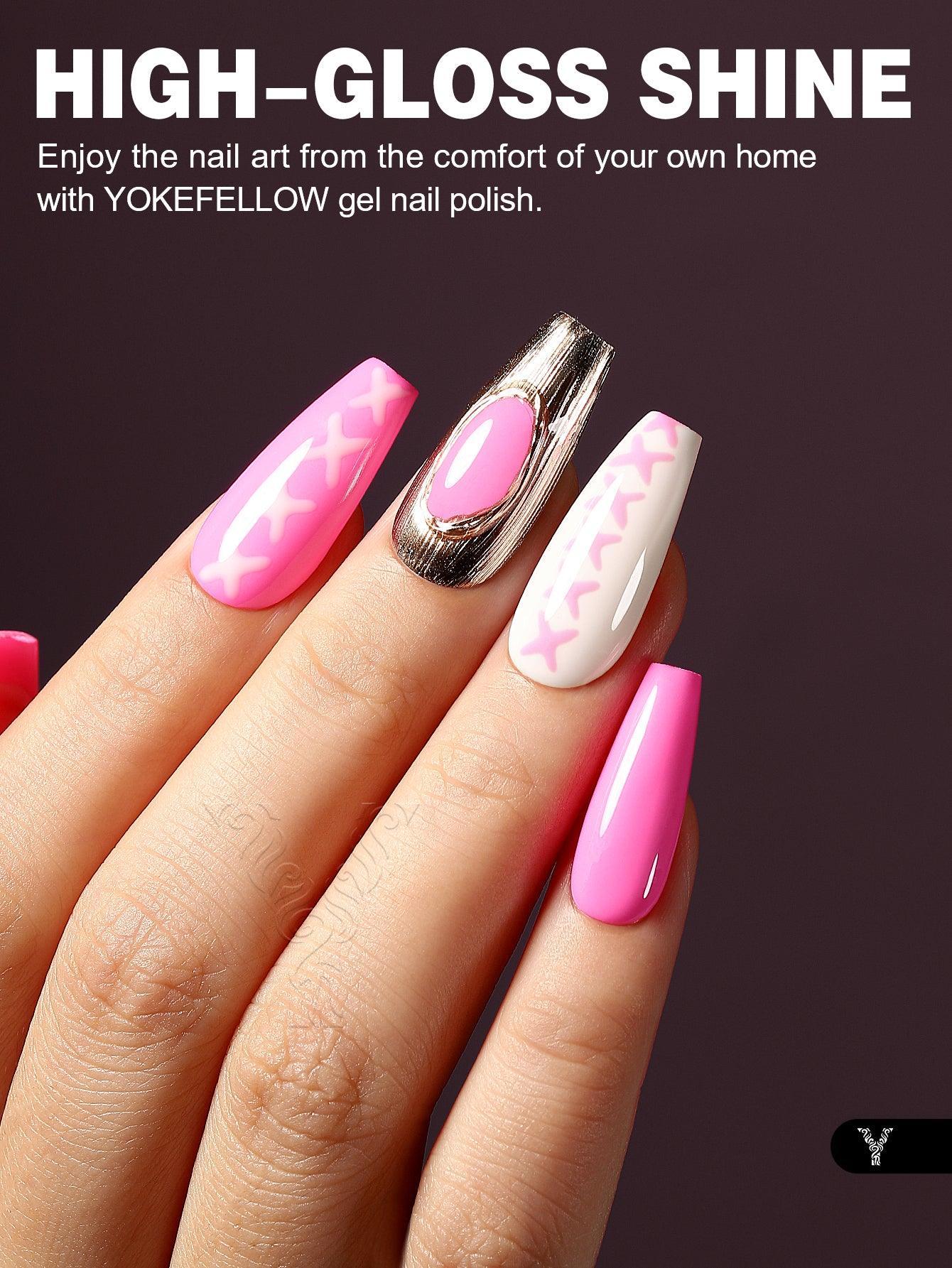 Rose Red Series-6-Farben-Gel-Nagellack-Set