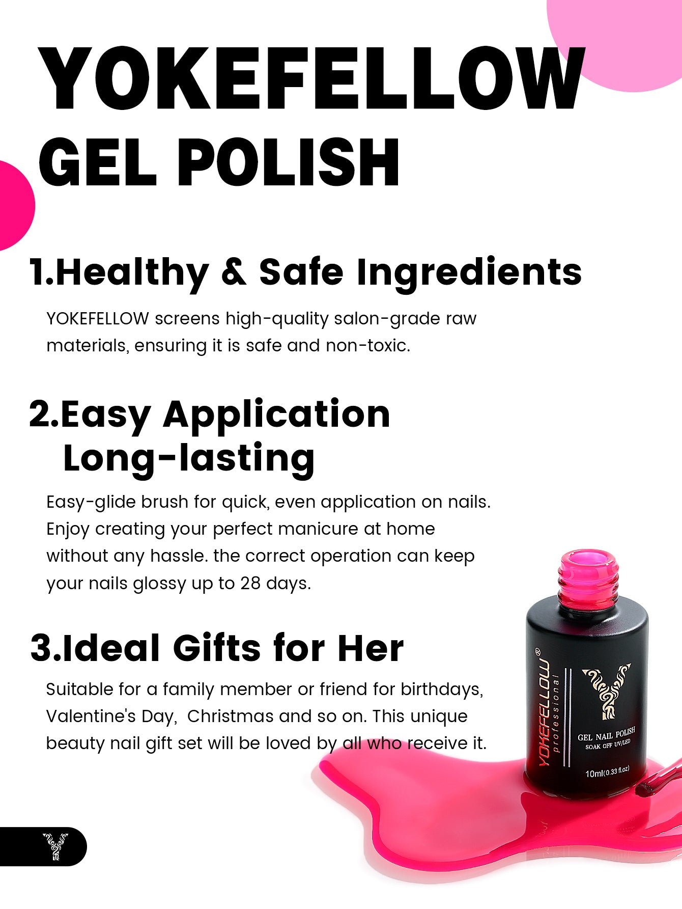 Rose Red Series-6 Colors Gel Polish Set