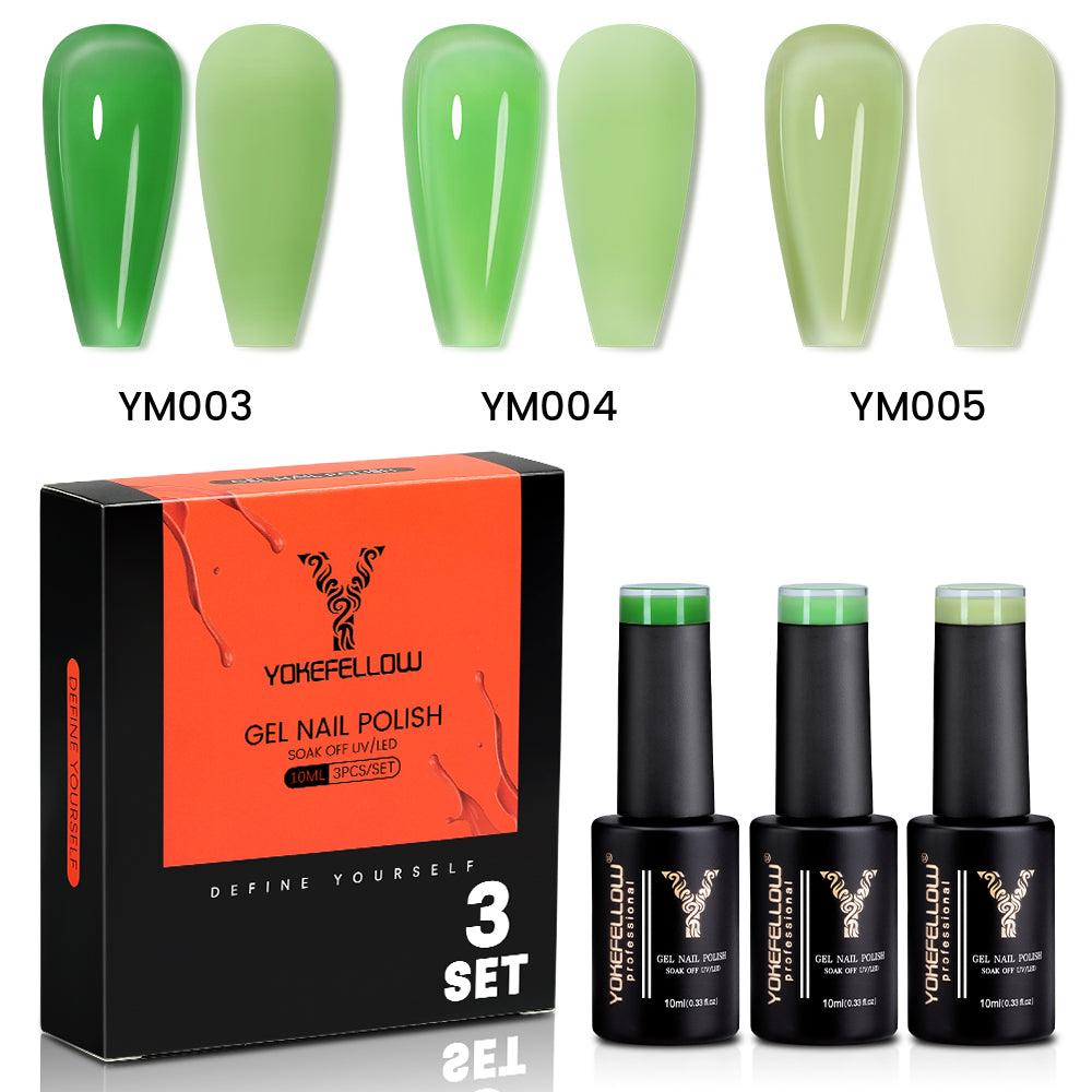 Serie Jelly - Set di 3 smalti in gel colorati