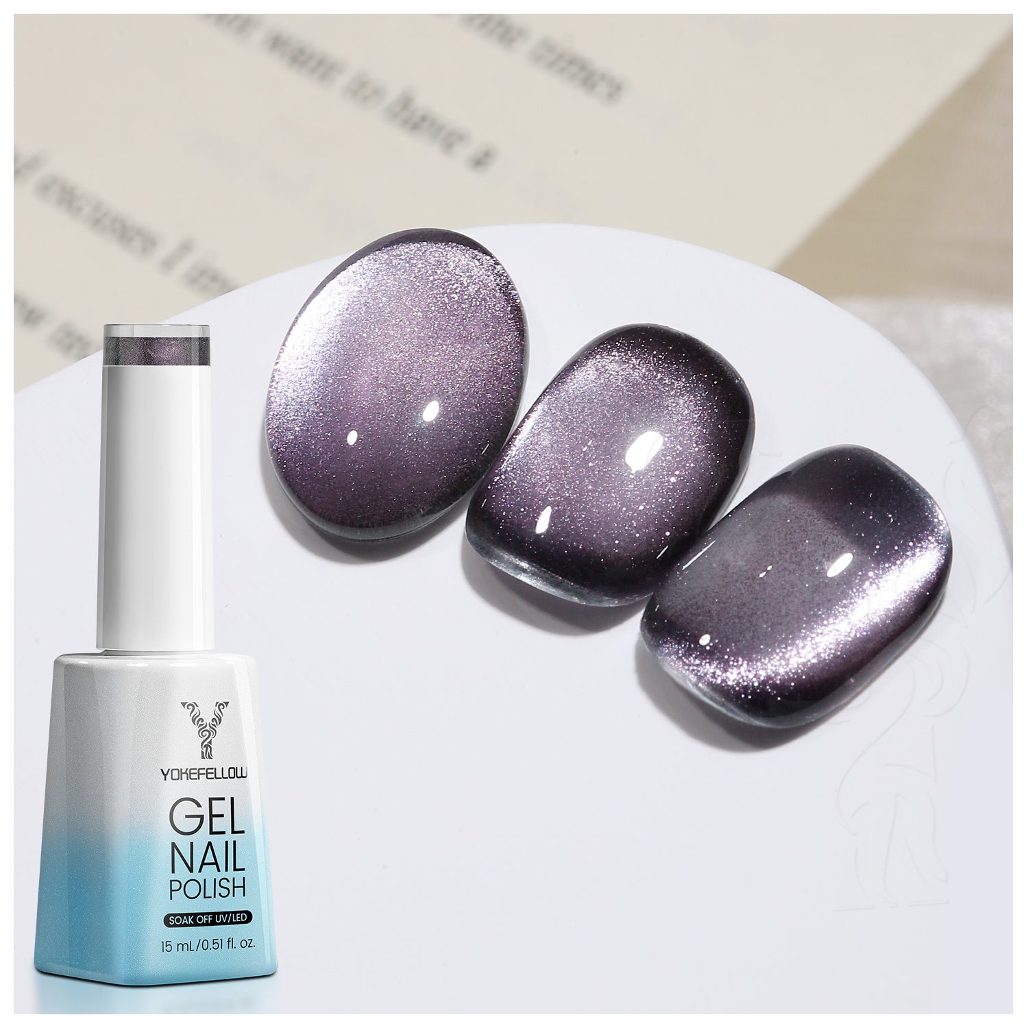 Esmalte de uñas en gel magnético para gatos de 15 ml-3704C