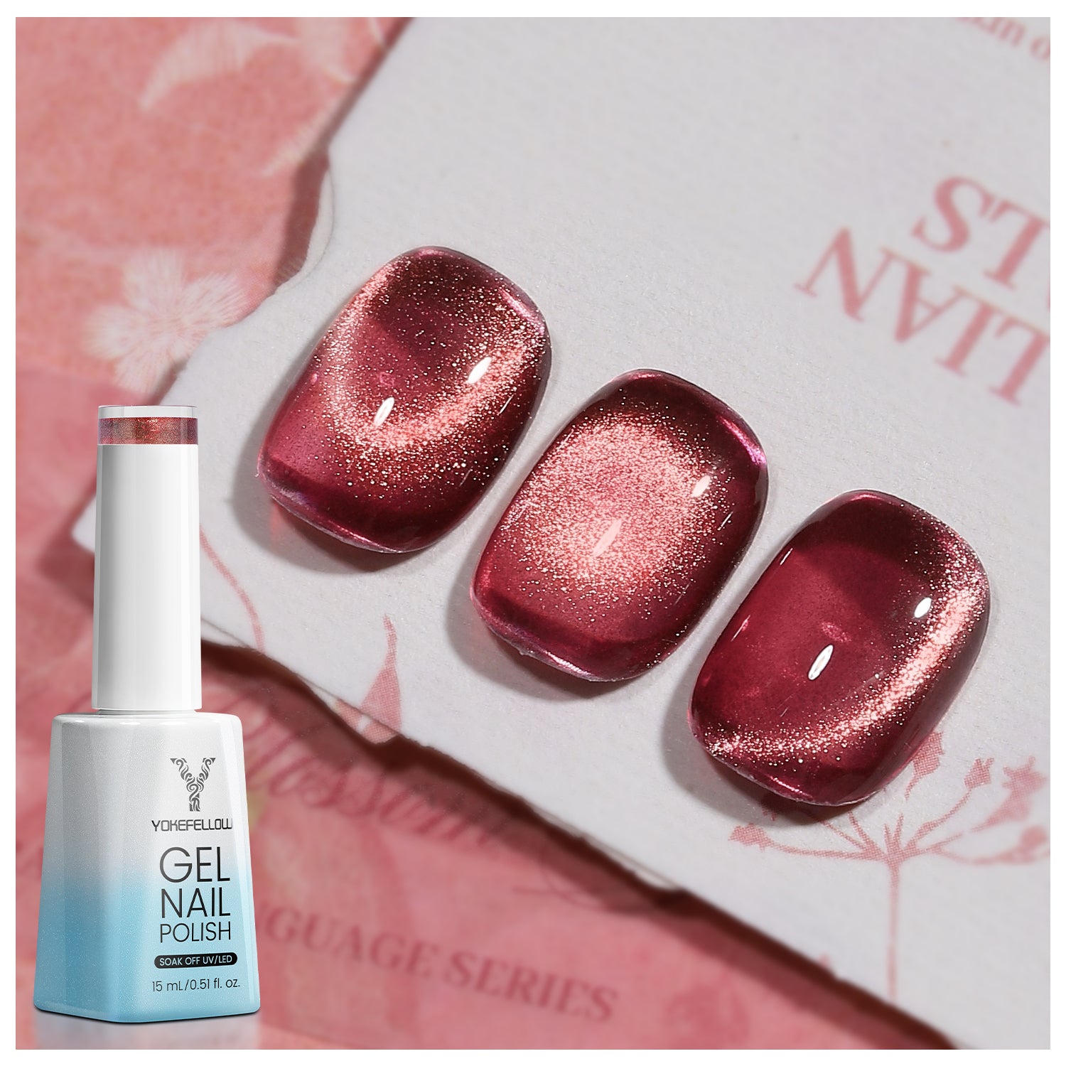 Esmalte en gel magnético para gatos de 15 ml-3715C