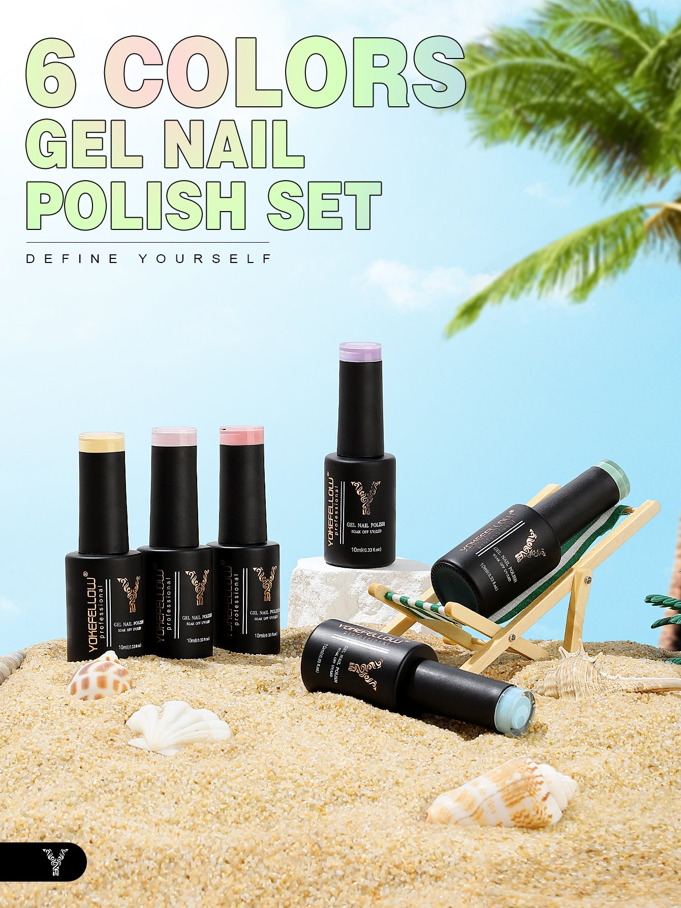 Ensemble de vernis gel Macaron Series-6 couleurs