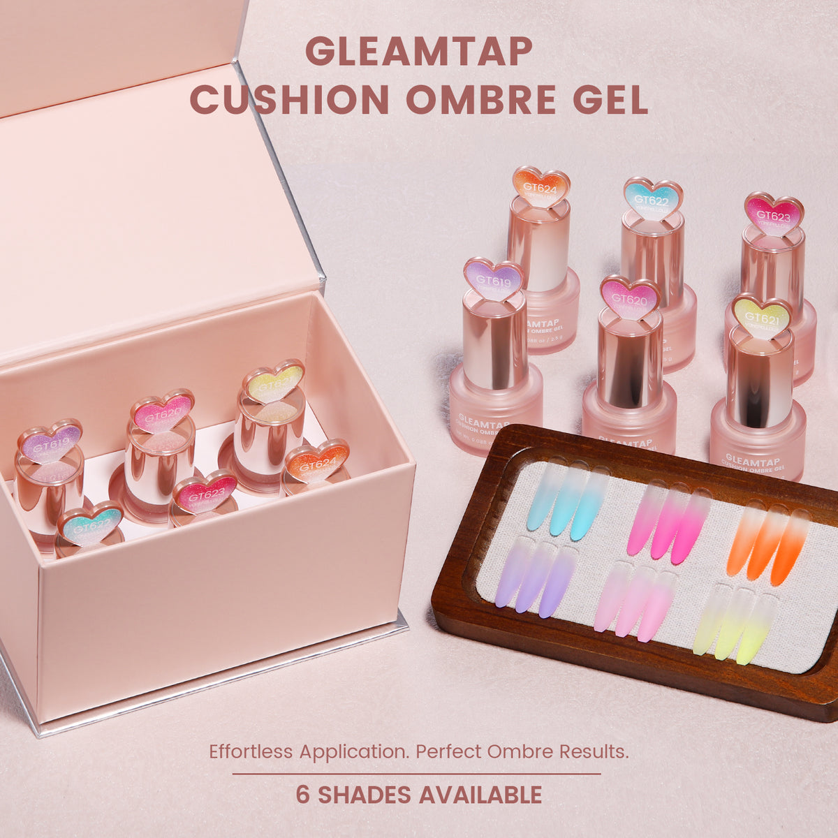 GleamTap Cushion Ombre Painting Gel Kits-GTKIT-OB2