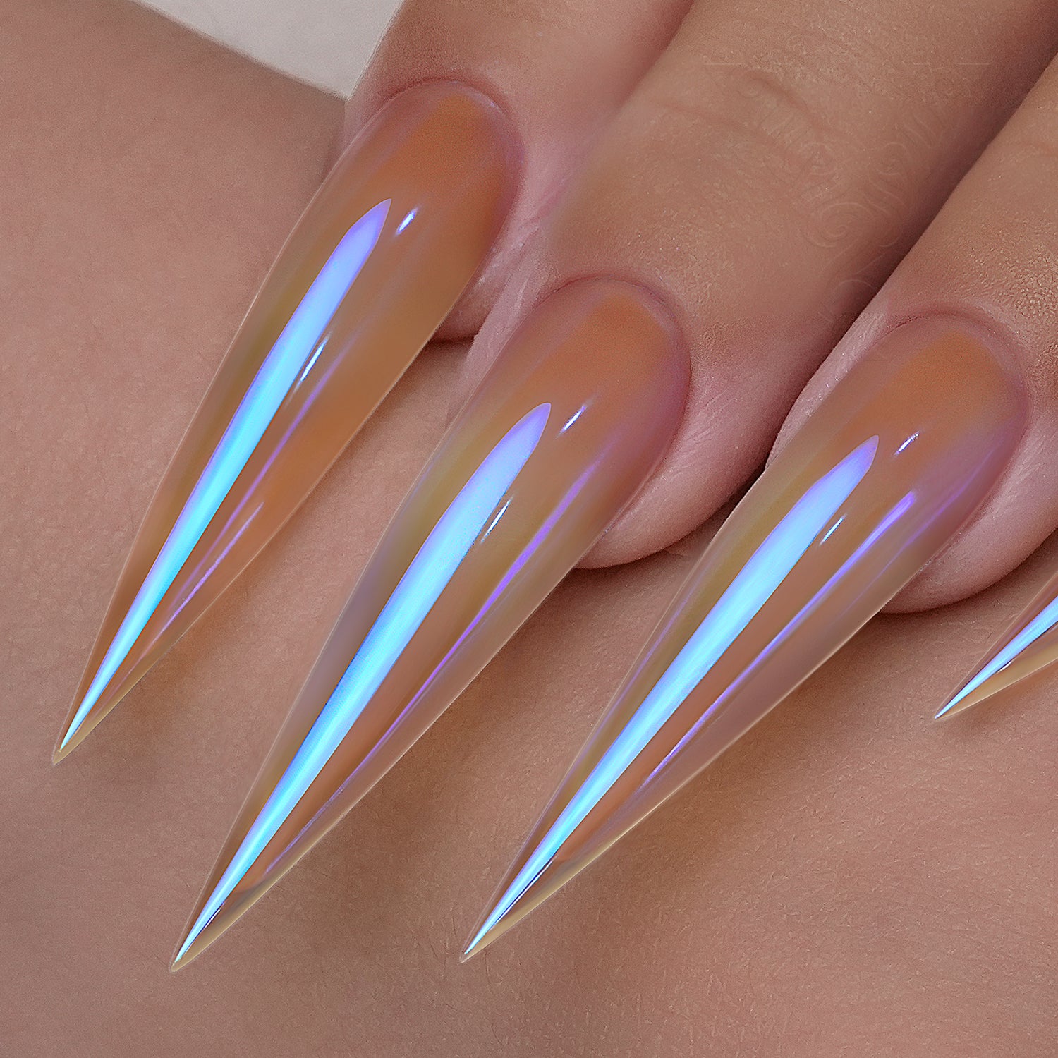 GleamTap Cushion Aurora Chrome Nail Powder -GT117 Midnight Tear