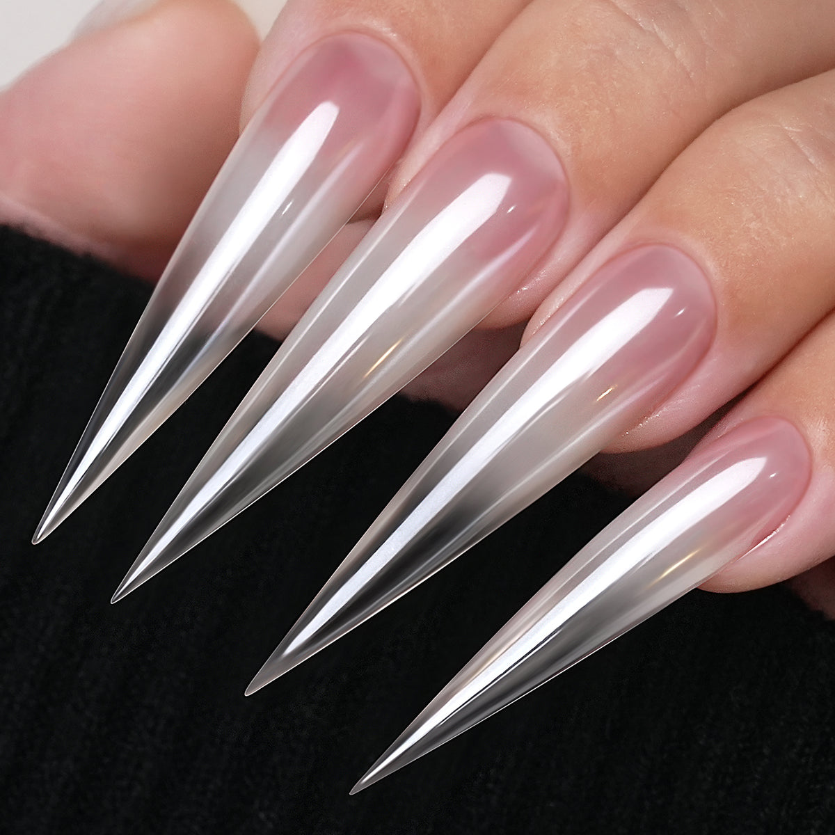 GleamTap Cushion Chrome Nail Powder with Sponges Patting-0.5g-GT211 Magic White