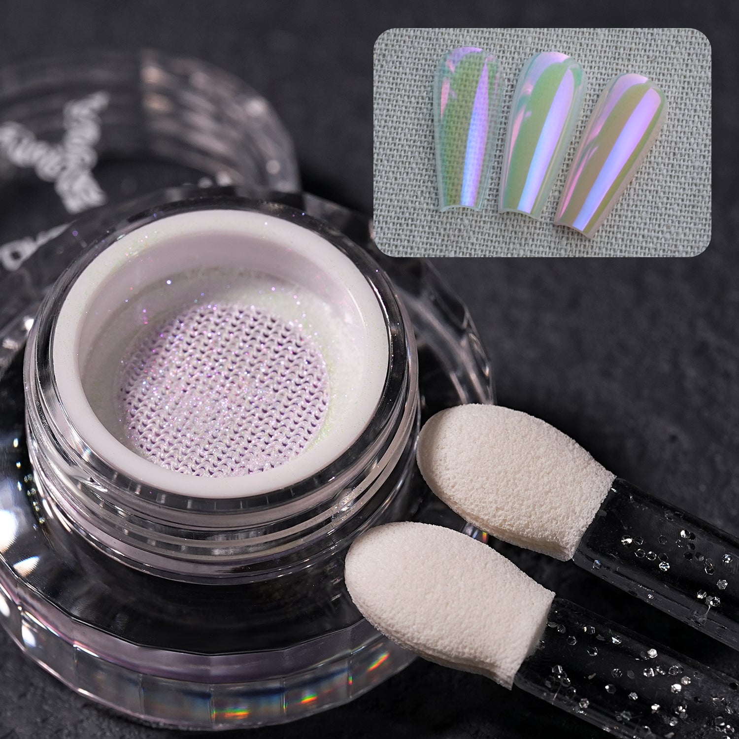 GleamTap Cushion Aurora Chrome Nail Powder -GT113 Daydream