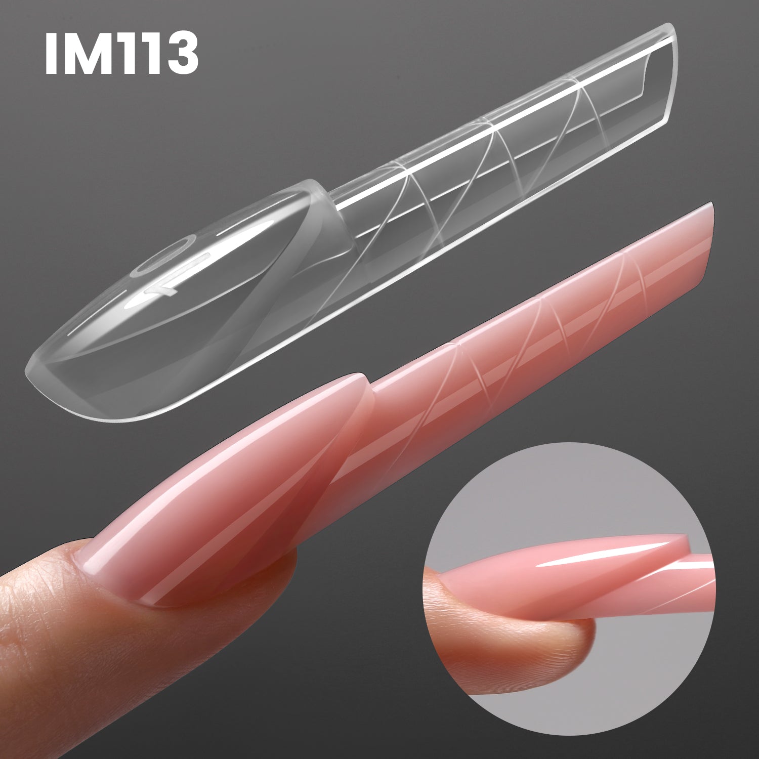 Russian Almond ImMaster 3D Reverse French Dual Form-IM113