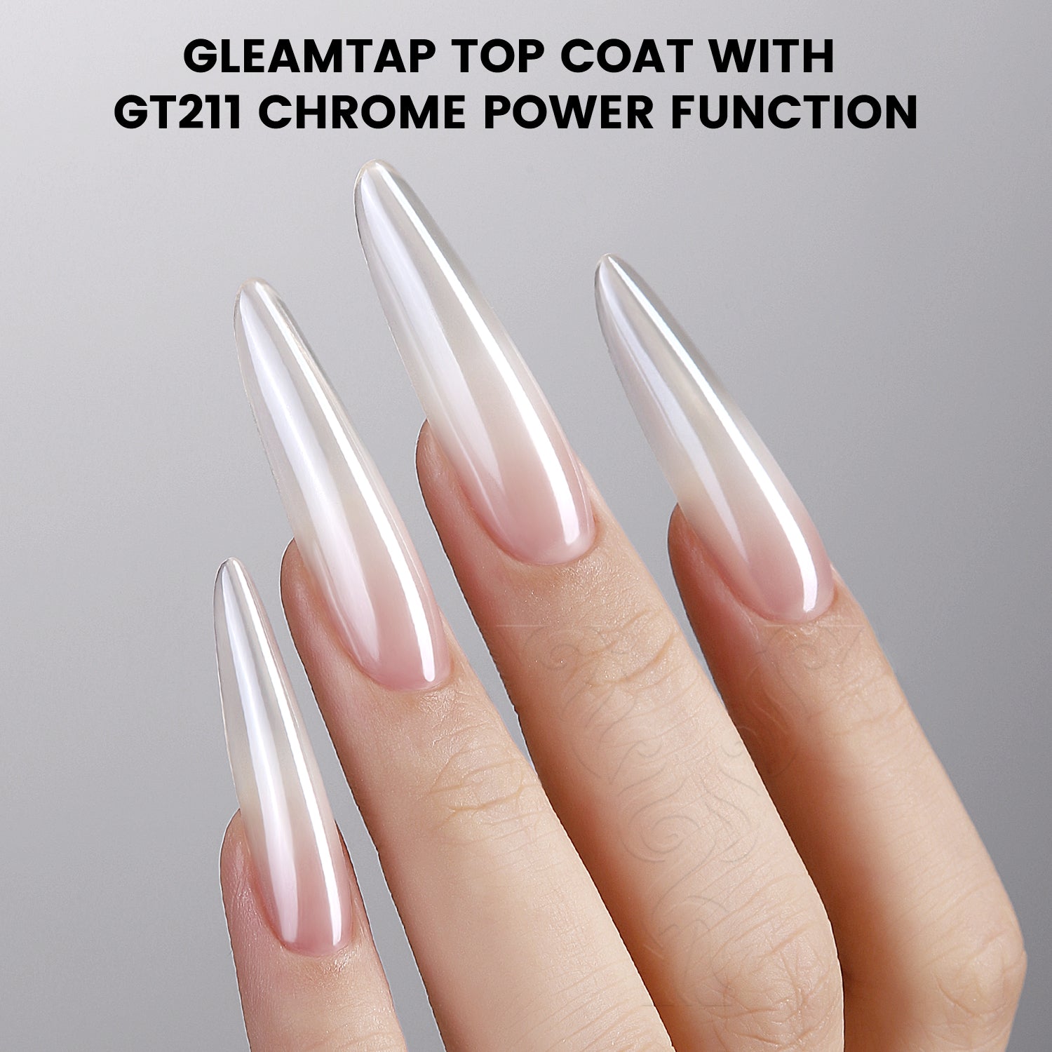 GleamTap Top Coat for Chrome Powder-5PCS Pack