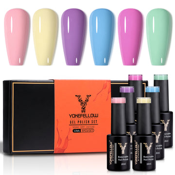 Macaron Series-6 Colors Gel Polish Set - YokefellowBeauty