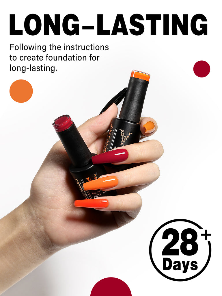 Orange Series-6 Colors Gel Polish Set - YokefellowBeauty