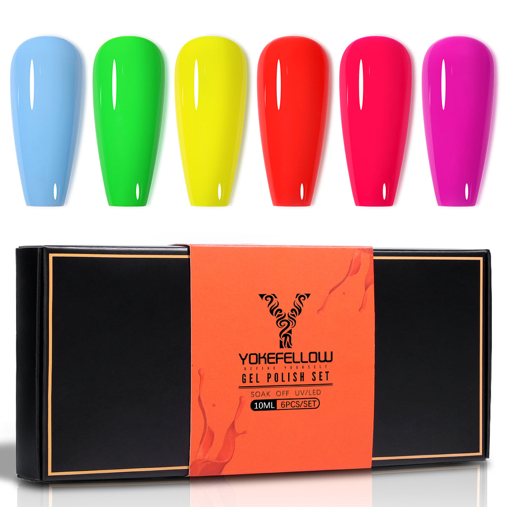 Luminous Series-6 Colors Gel Polish Set - YokefellowBeauty