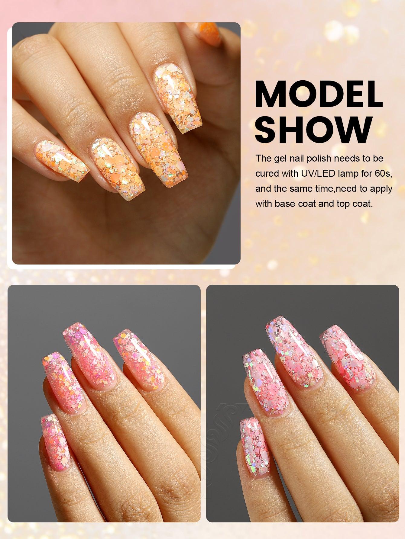 Coffret de vernis à ongles en gel Glitter Series-6PCS