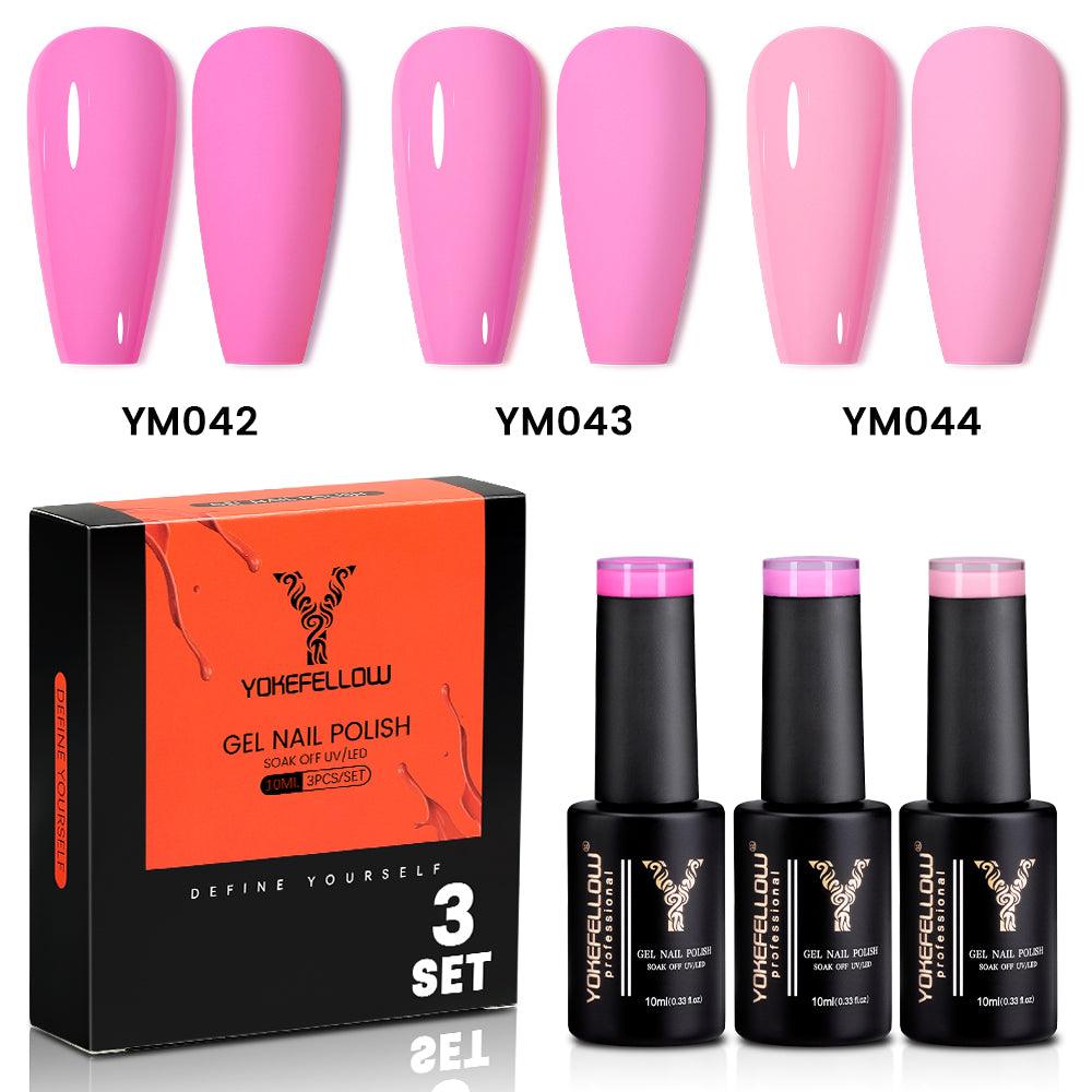 Pink Series-3 Colors Gel Polish Set