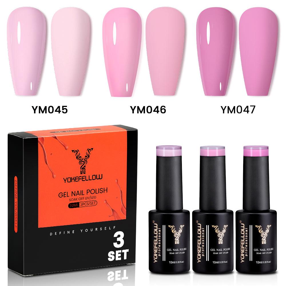 Pink Series-3 Colors Gel Polish Set