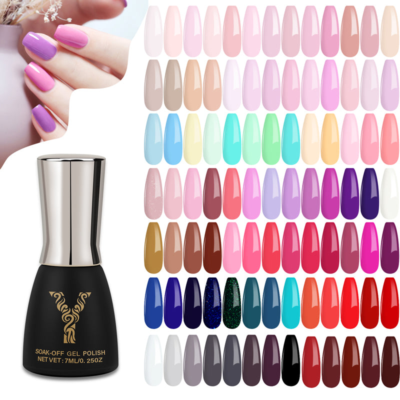 7ml 128 colors solid color nail gel polish (AA001-AA064) - YokefellowBeauty