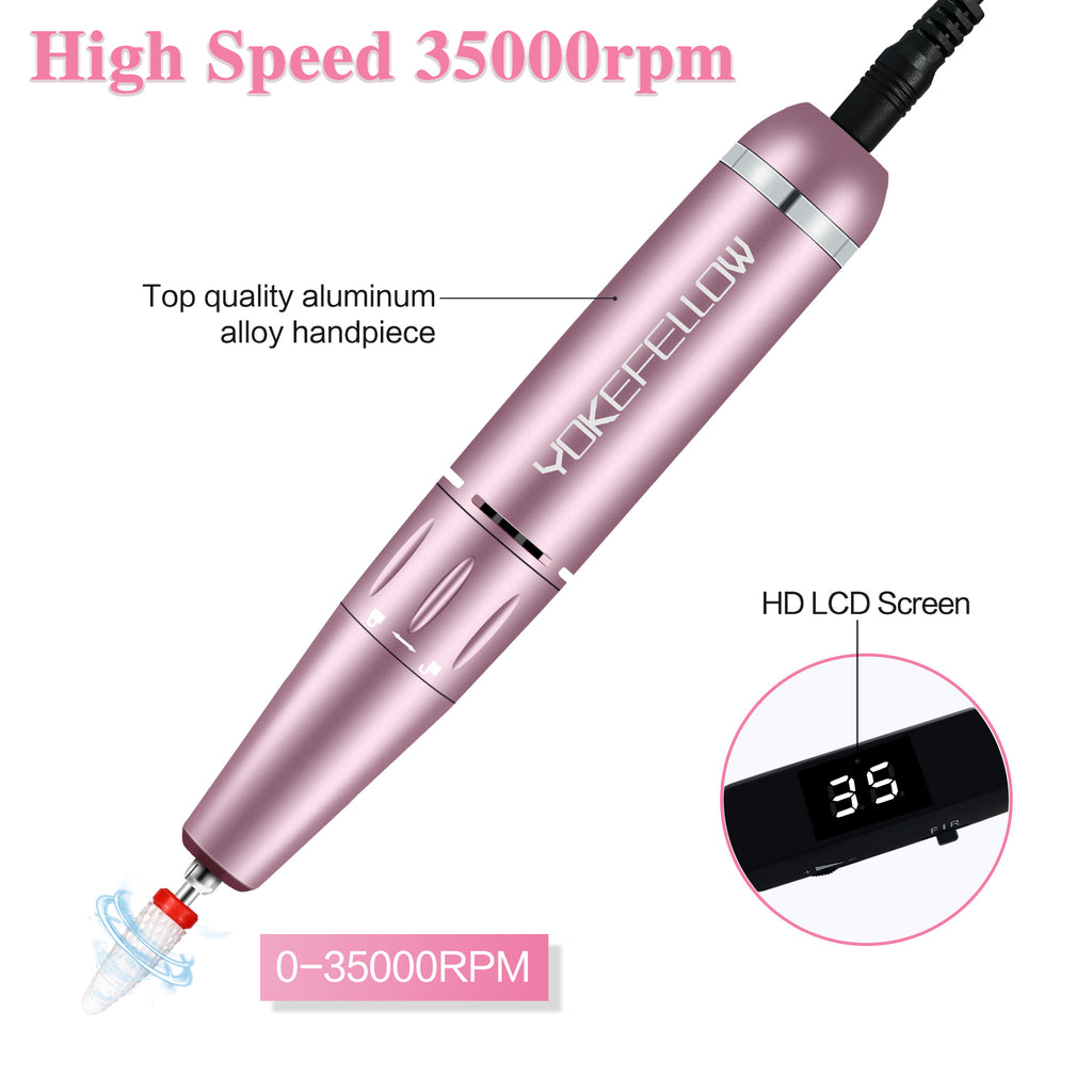 35000RPM Electric Nail Drill Pen-YK-301P - YokefellowBeauty