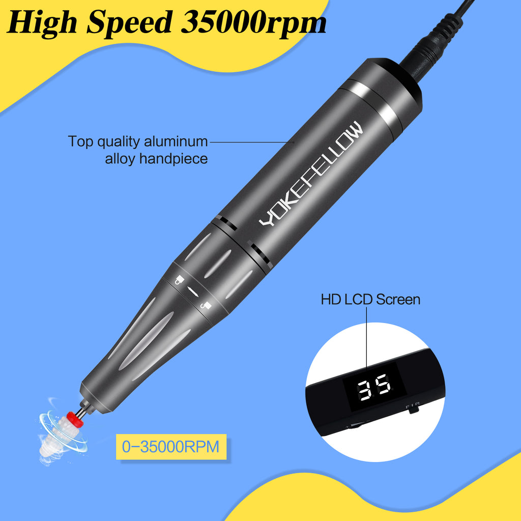 35000RPM  Electric Nail Drill Pen-YK-201P - YokefellowBeauty