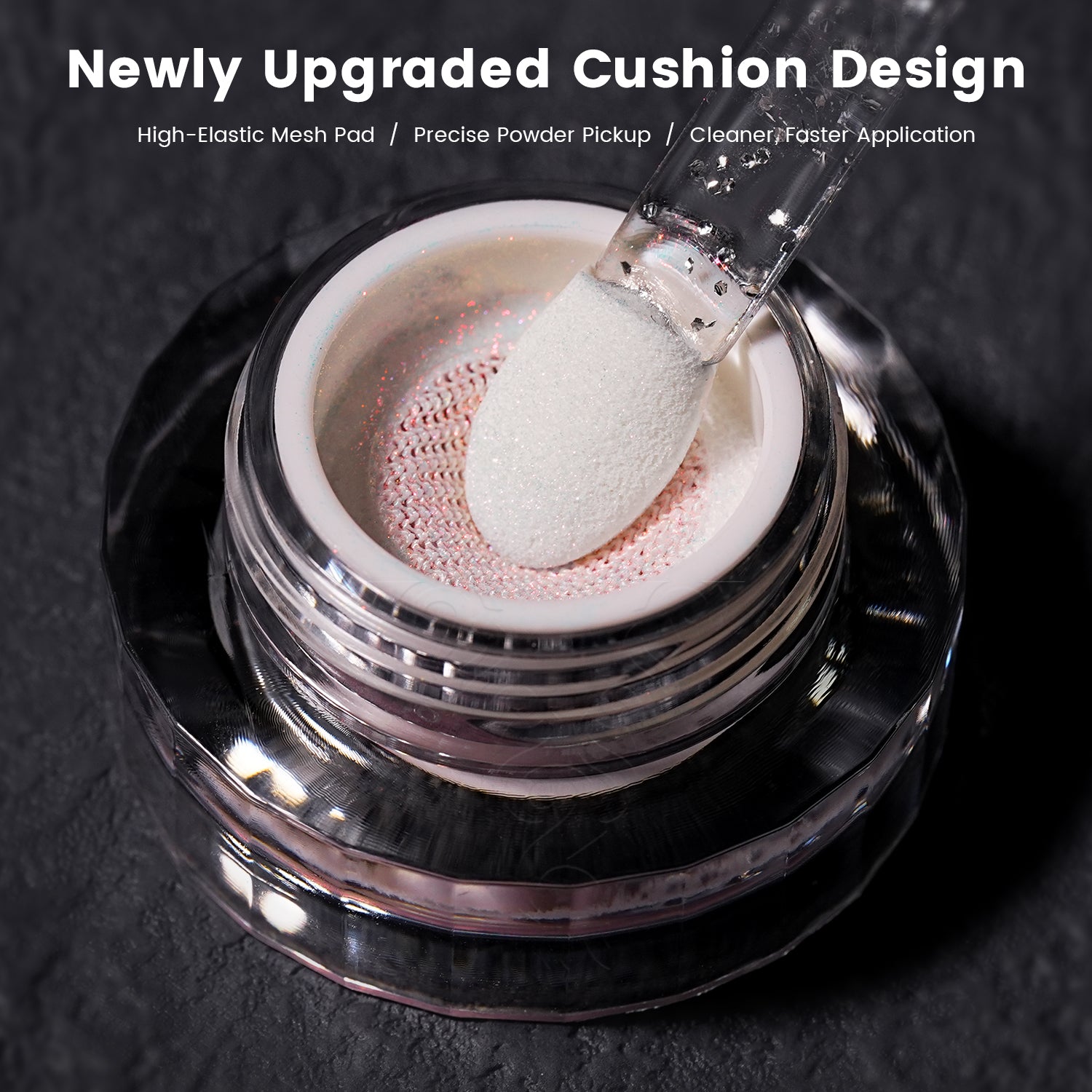 GleamTap Cushion Aurora Chrome Nail Powder -GT111 Afterglow