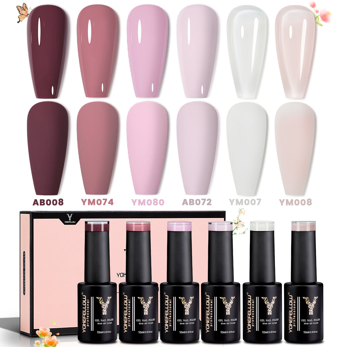 Pink Series-6PCS Gel Polish Set