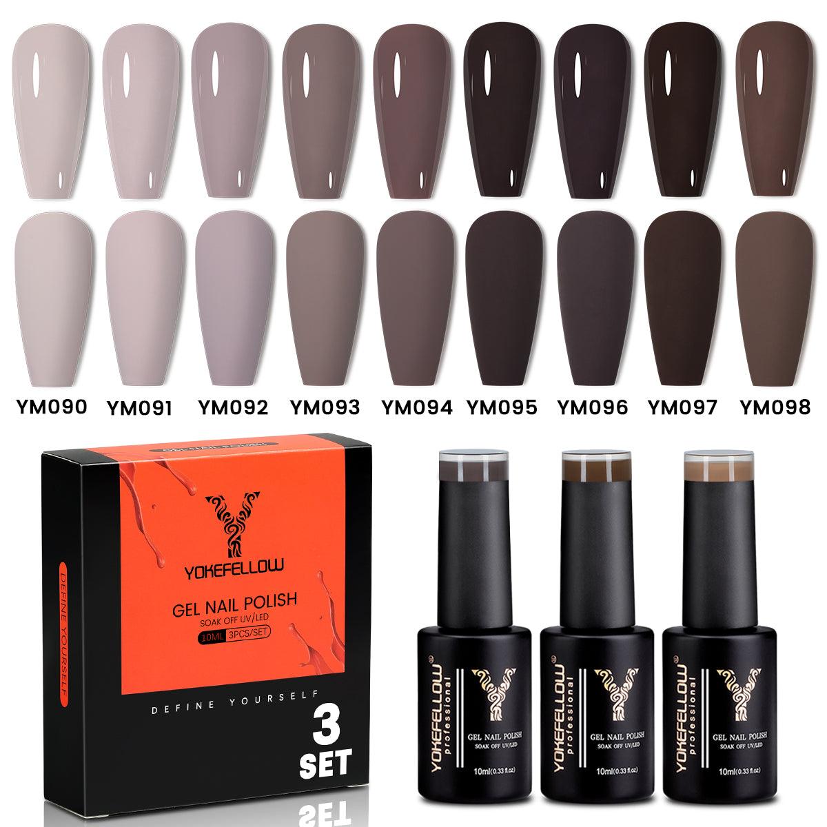 Gray Series-3 Colors Gel Polish Set