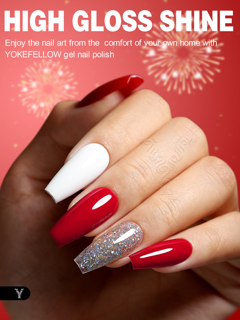 New Year Series-6 Colors Gel Nail Polish Set - YokefellowBeauty