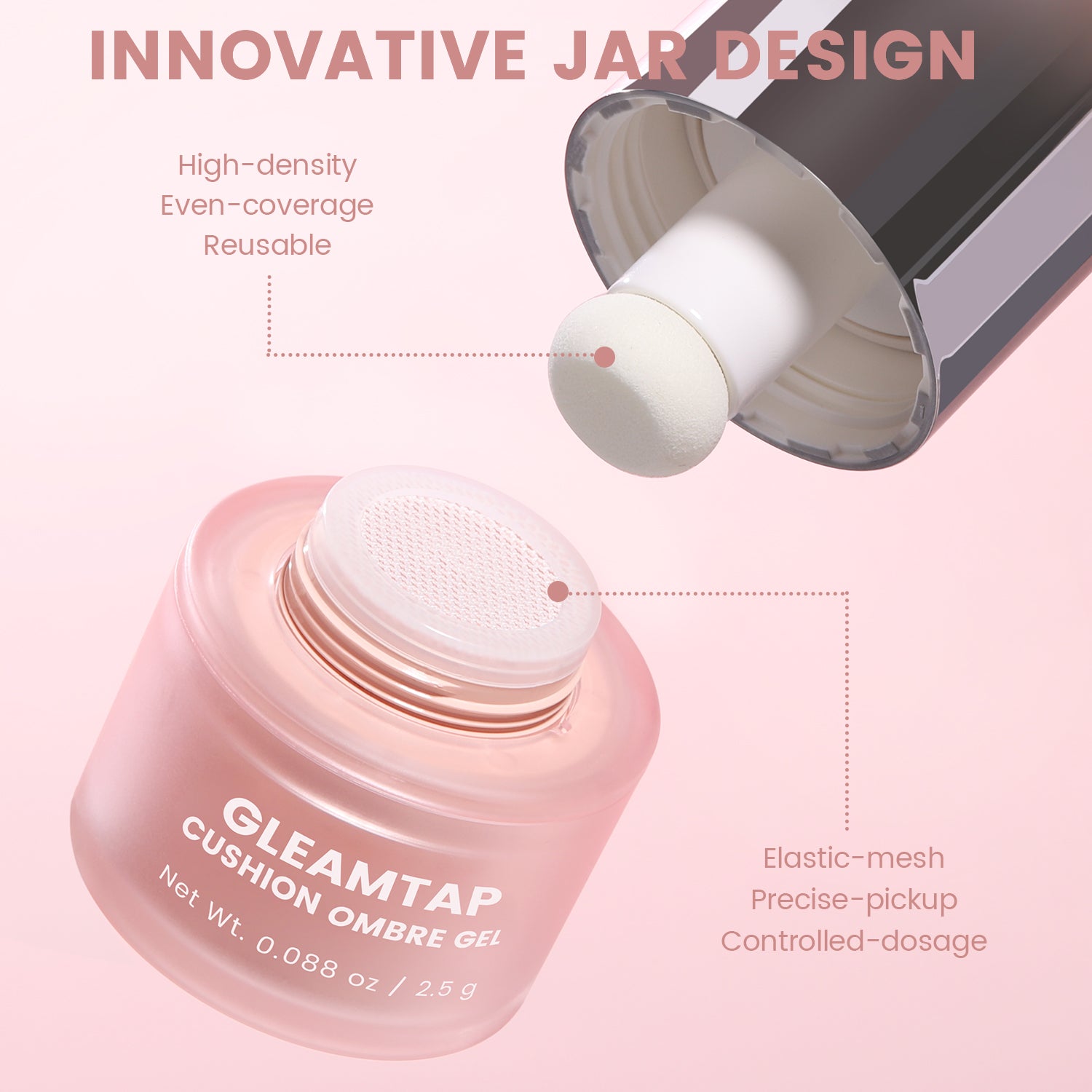 YOKEFELLOW GleamTap Cushion Ombre Painting Gel-GT612