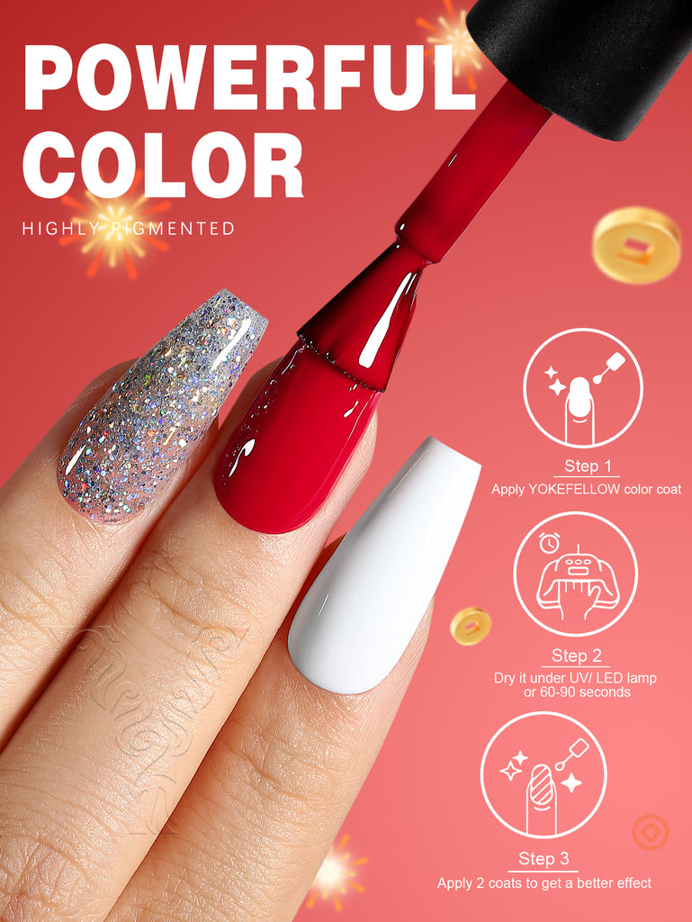 New Year Series-6 Colors Gel Nail Polish Set - YokefellowBeauty