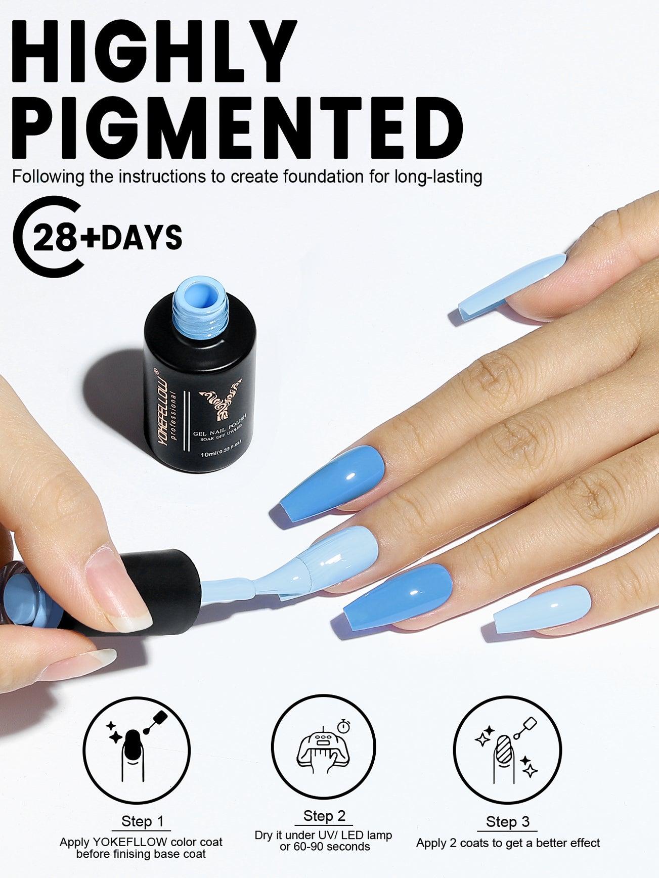 Serie Blu - Set di 3 colori di smalto gel