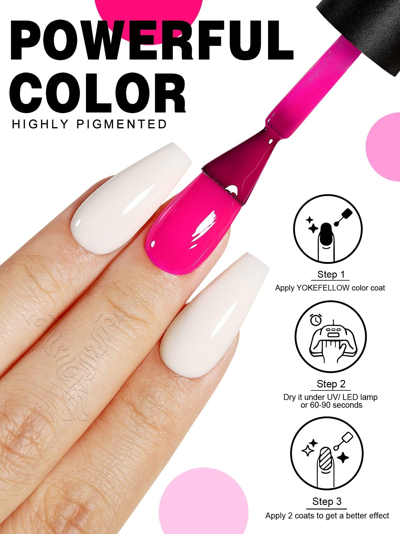 Rose Red Series-6-Farben-Gel-Nagellack-Set