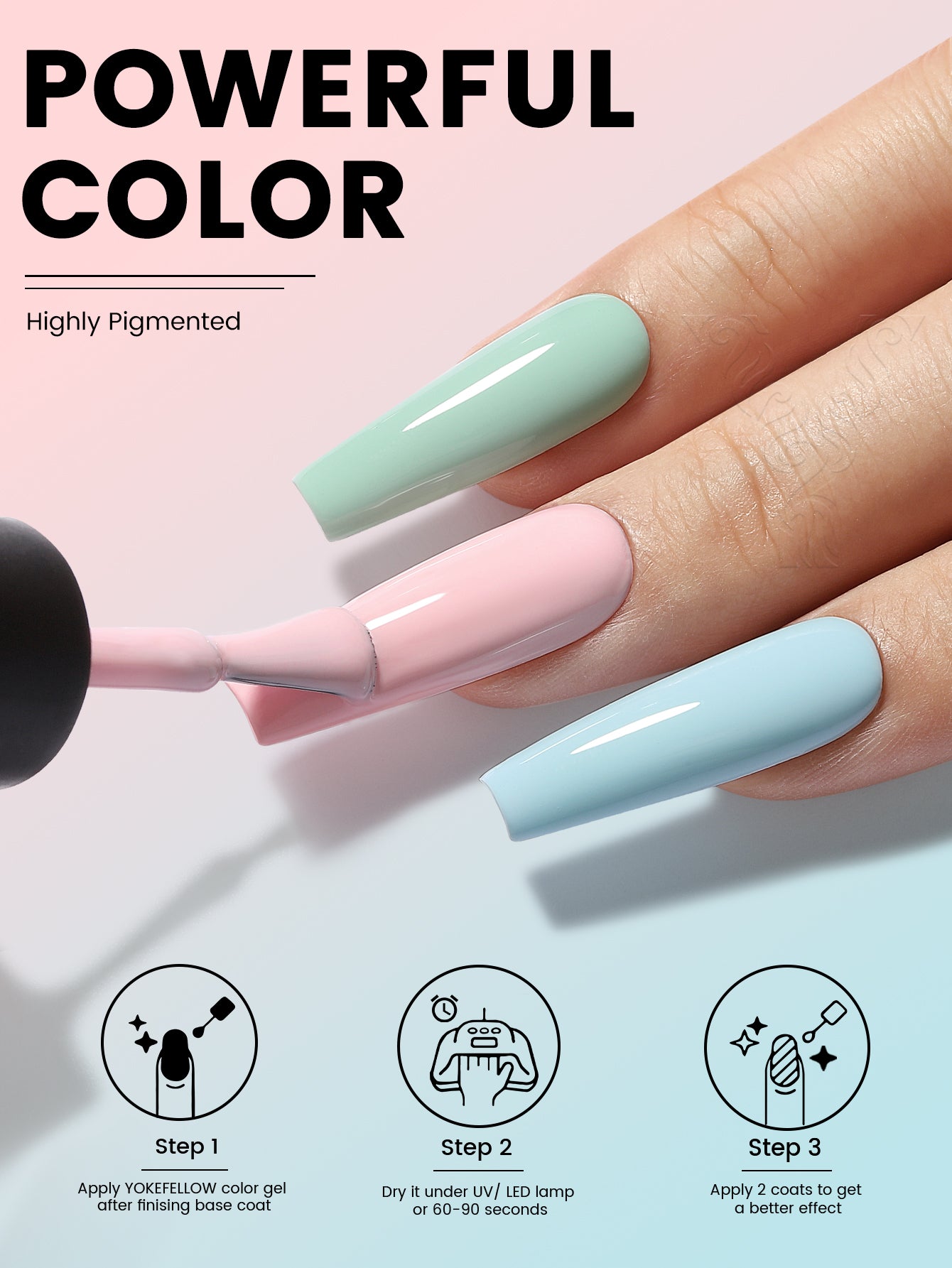 Spring Series-3 Colors Gel Polish Set