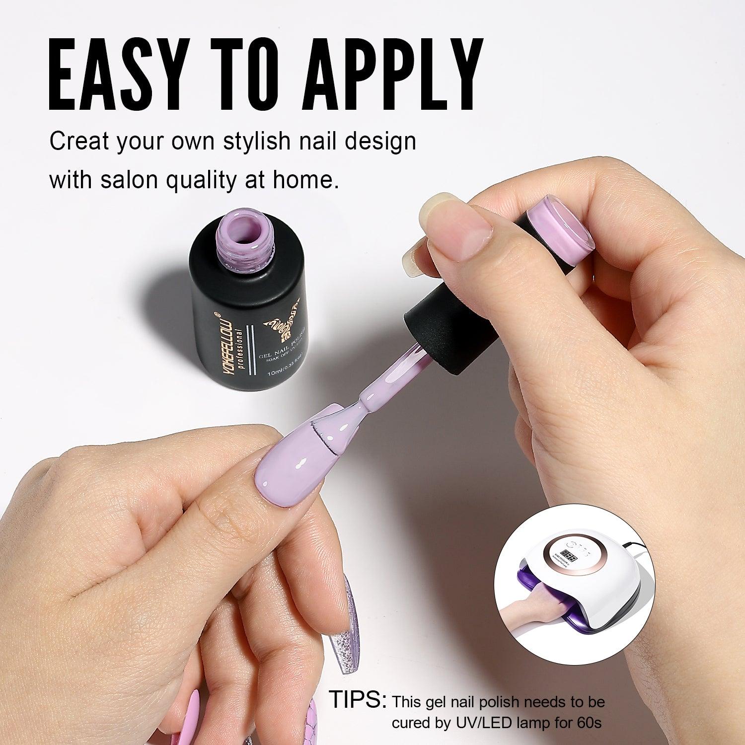 Purple Series - Gel-Nagellack-Set in 6 Farben