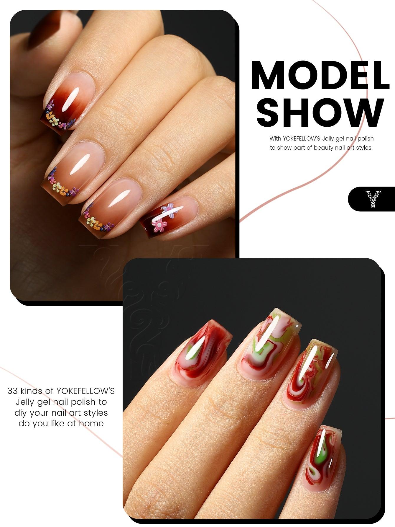 Serie Jelly - Set di 3 smalti in gel colorati