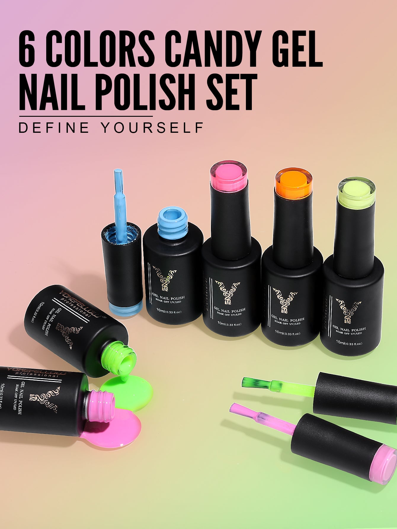 Candy Series-6 Colors Gel Polish Set