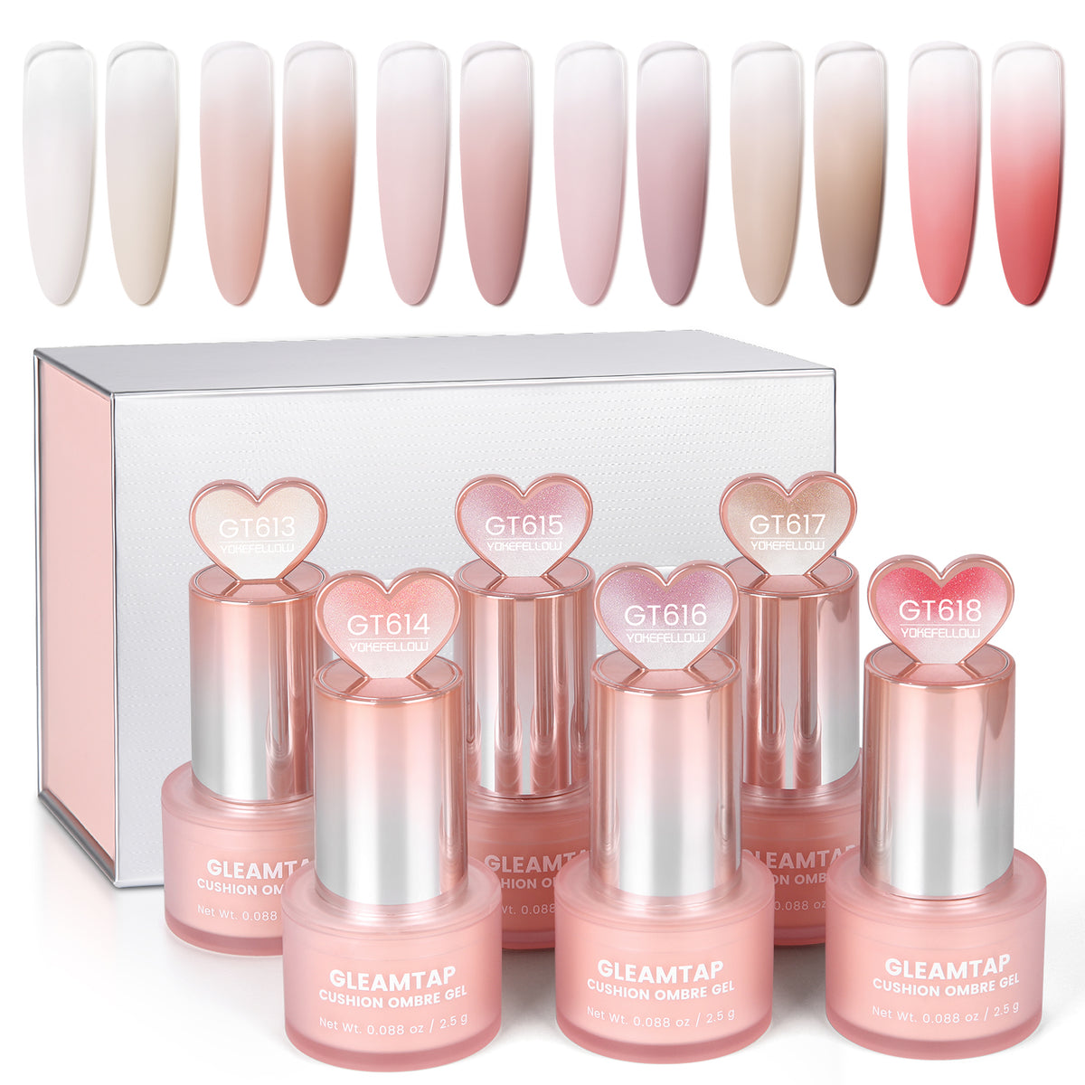 GleamTap Cushion Ombre Painting Gel Kits-GTKIT-OB1