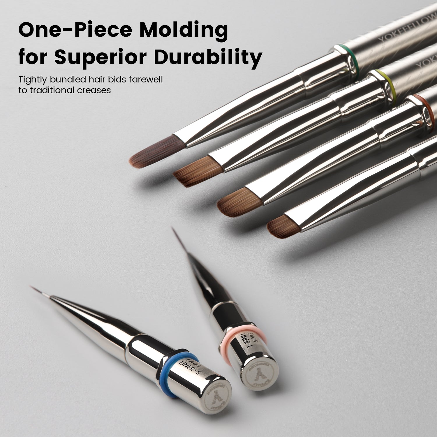 8pcs Nail Art Tool Set with Brush Holder-EAkit-01