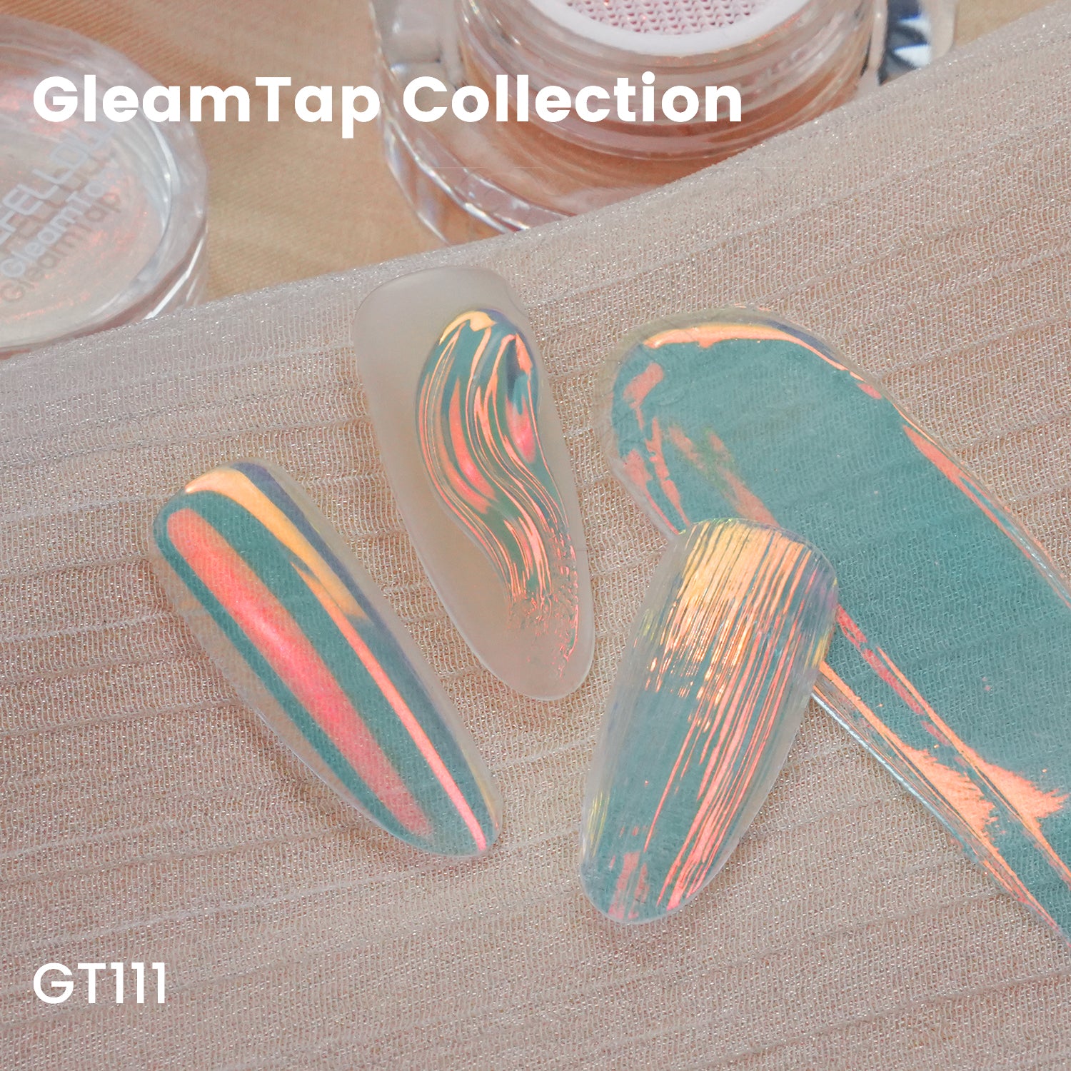 GleamTap Cushion Chrome Nail Powder-5PCS Pack