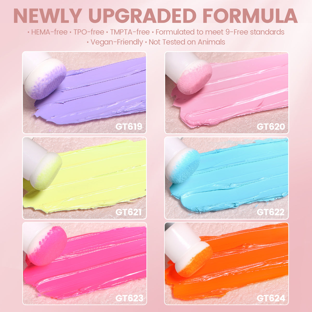 GleamTap Cushion Ombre Painting Gel Kits-GTKIT-OB2