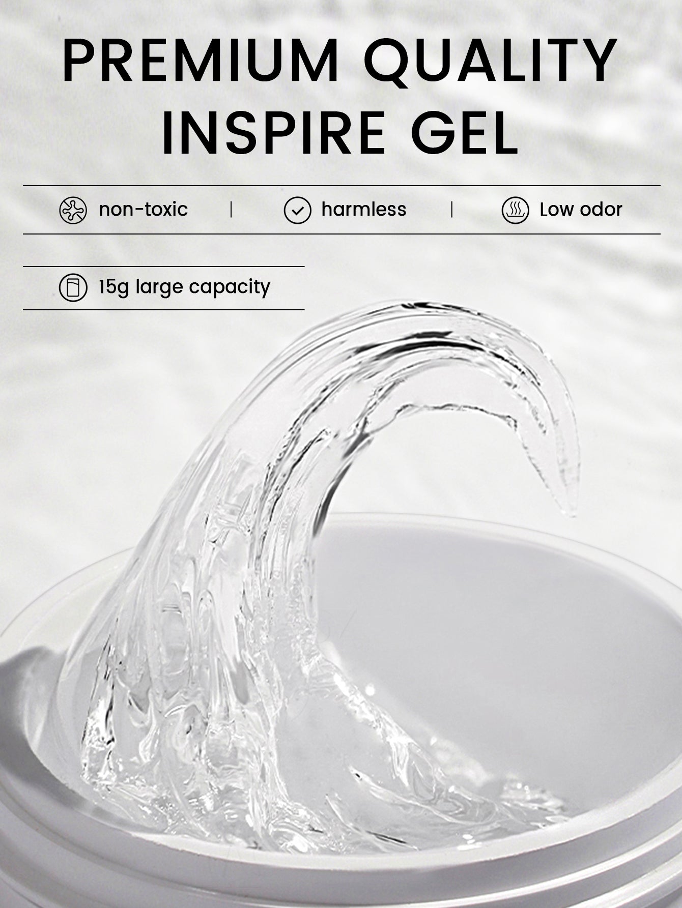 Gel de construction solide pour ongles 15G