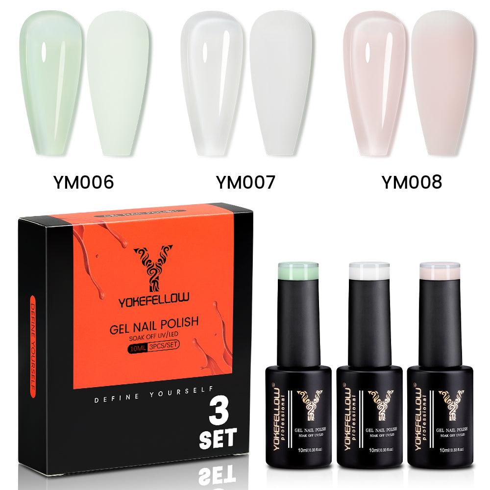 Serie Jelly - Set di 3 smalti in gel colorati