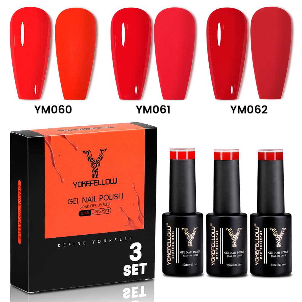Red Series-3 Colors Gel Polish Set