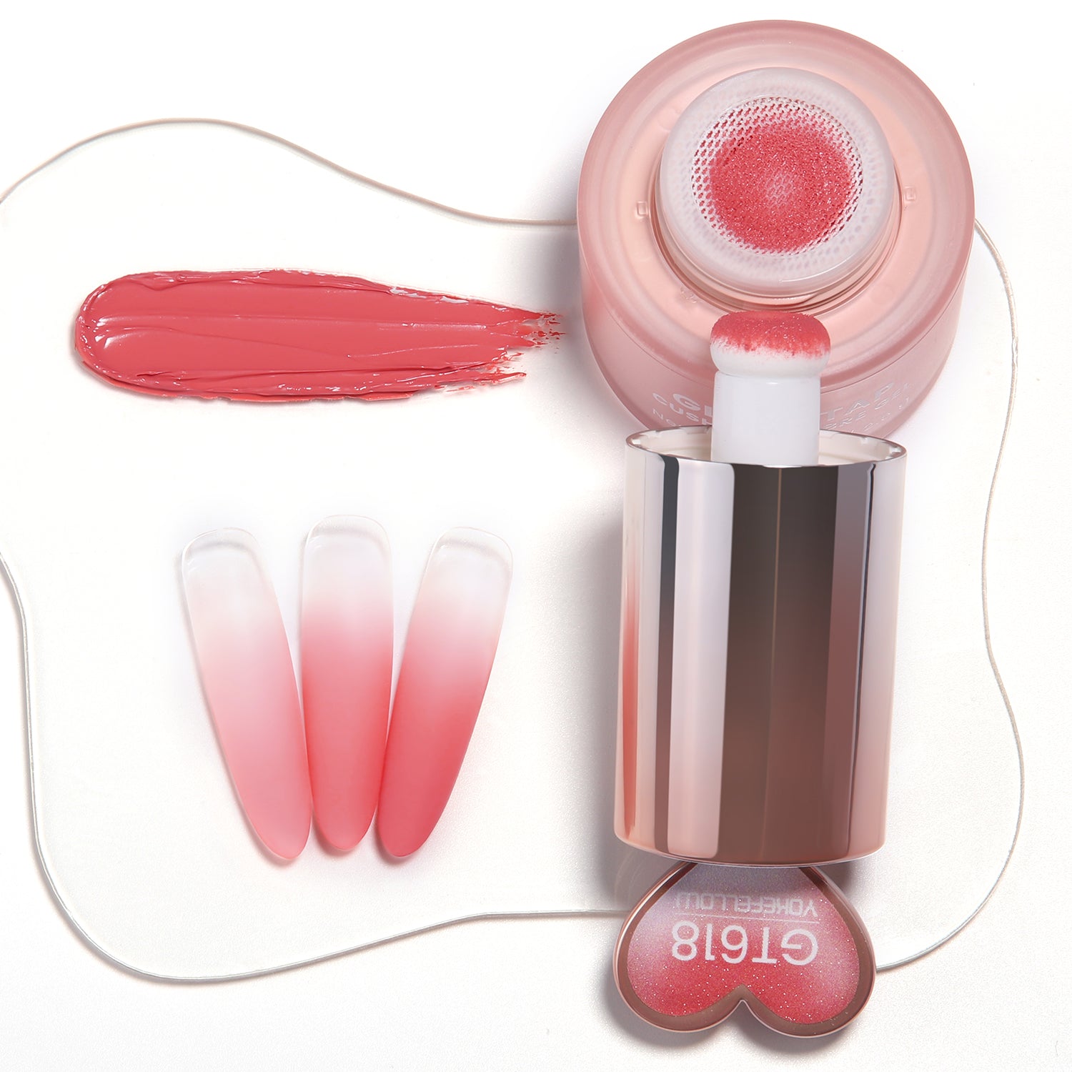 YOKEFELLOW GleamTap Cushion Ombre Painting Gel-GT612