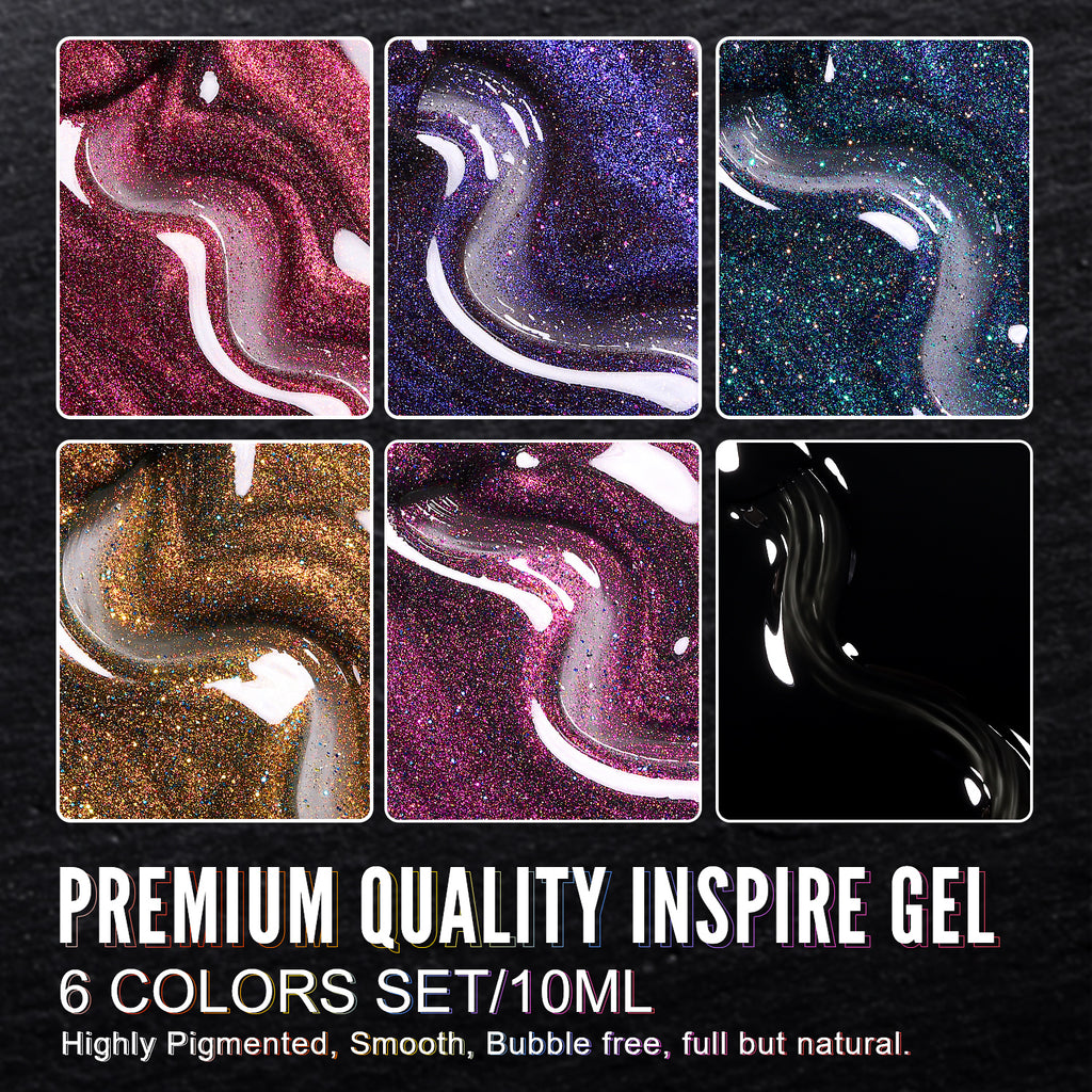 Cat Magnetic Series-6 Colors Gel Polish Set - YokefellowBeauty