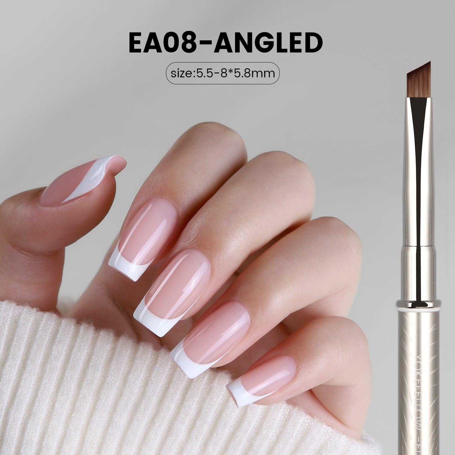 EliteAlly Nail Art Brushes-EA08(ANGLED)