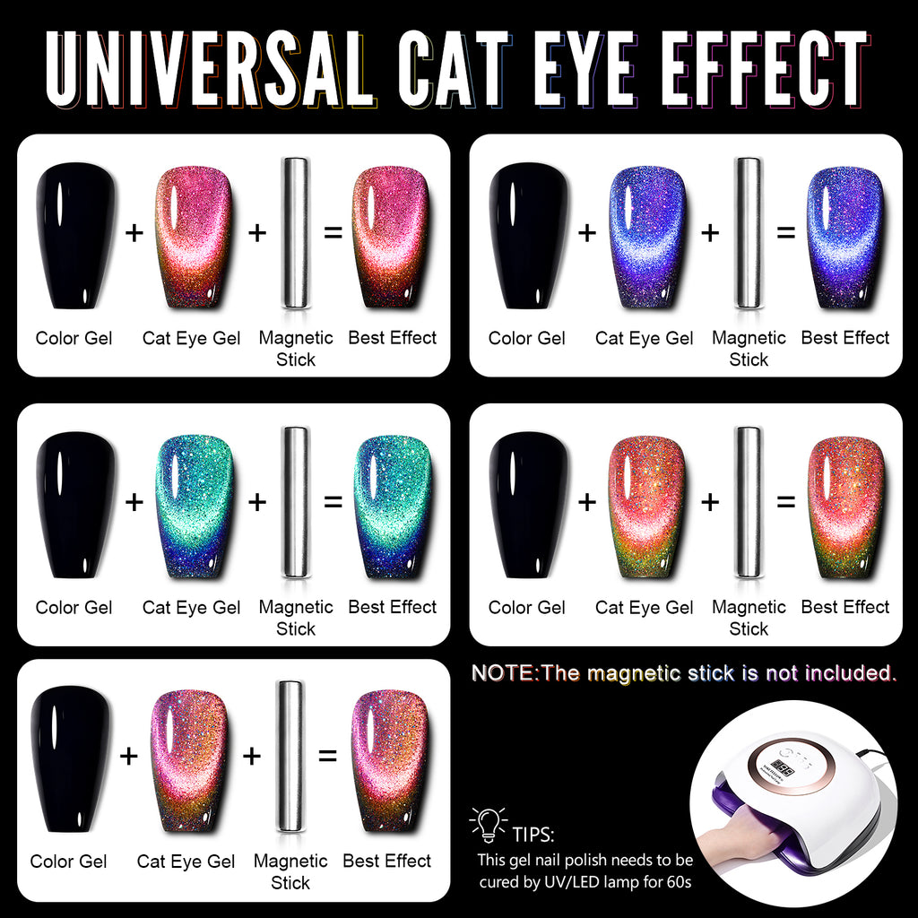 Cat Magnetic Series-6 Colors Gel Polish Set - YokefellowBeauty