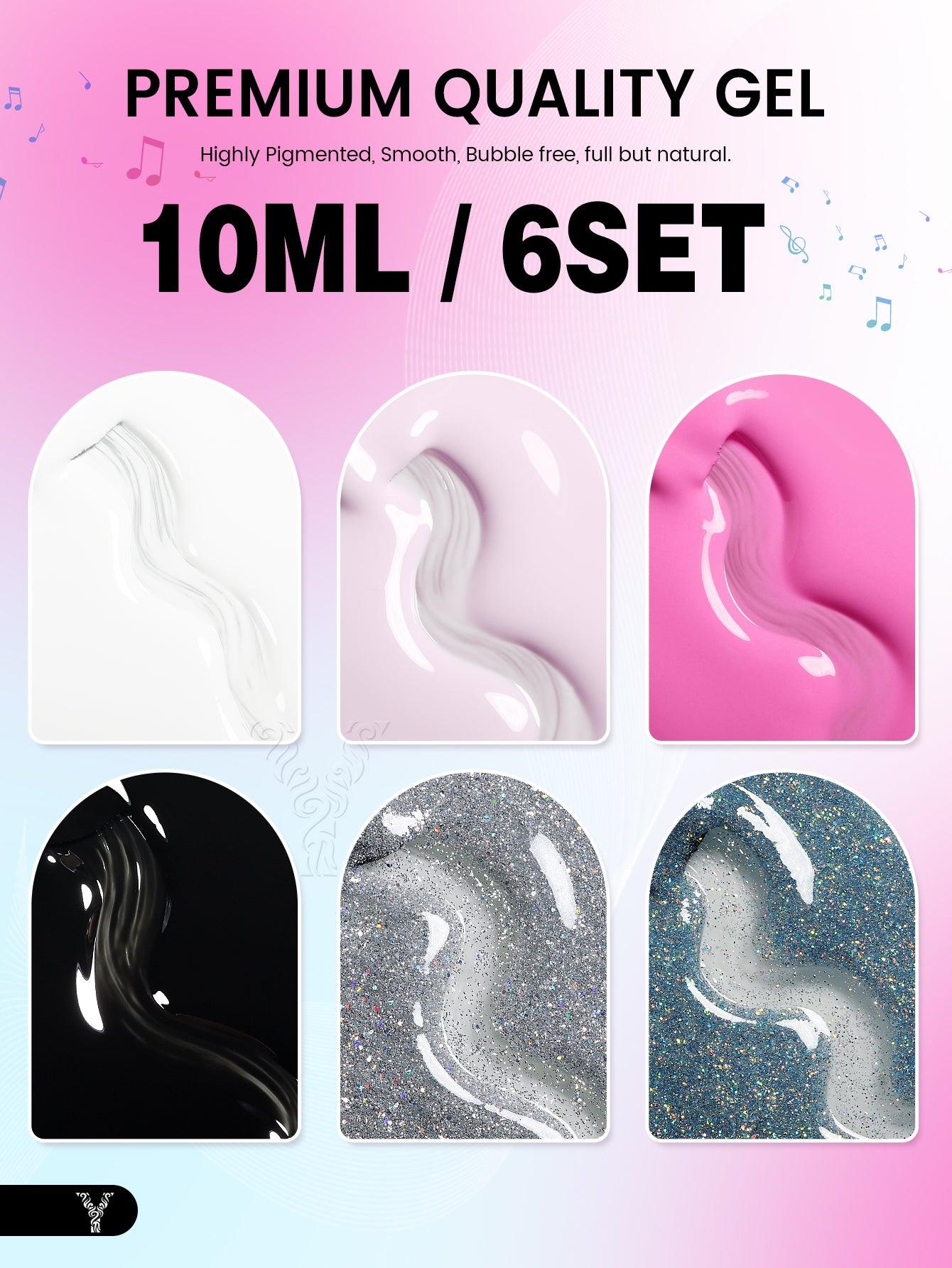 Music Festival Series-Juego de esmaltes en gel de 6 colores