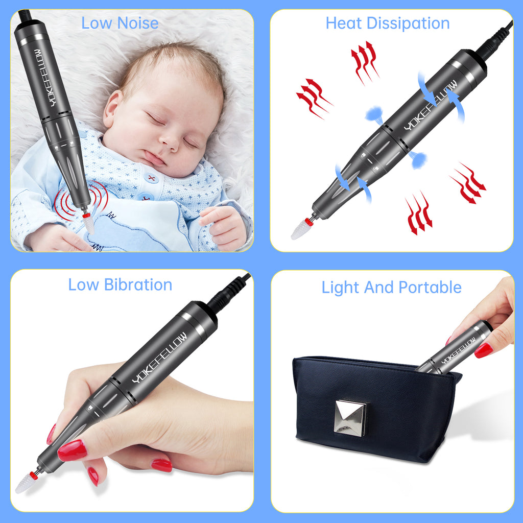 35000RPM  Electric Nail Drill Pen-YK-201P - YokefellowBeauty