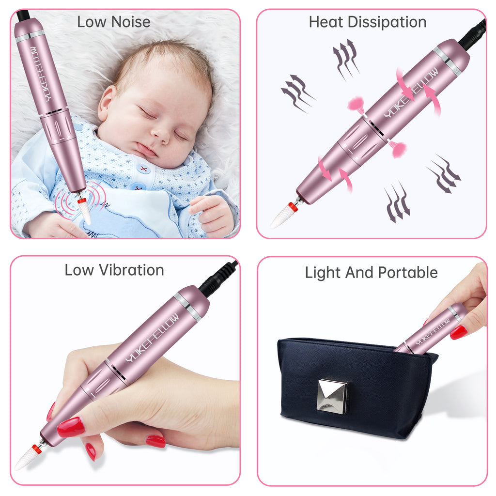 35000RPM Electric Nail Drill Pen-YK-301P - YokefellowBeauty